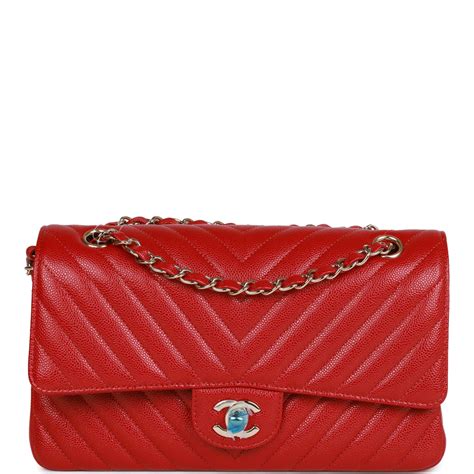 chanel red chevron gold hardware|Chanel Red Chevron Caviar Medium Double Flap Bag Gold .